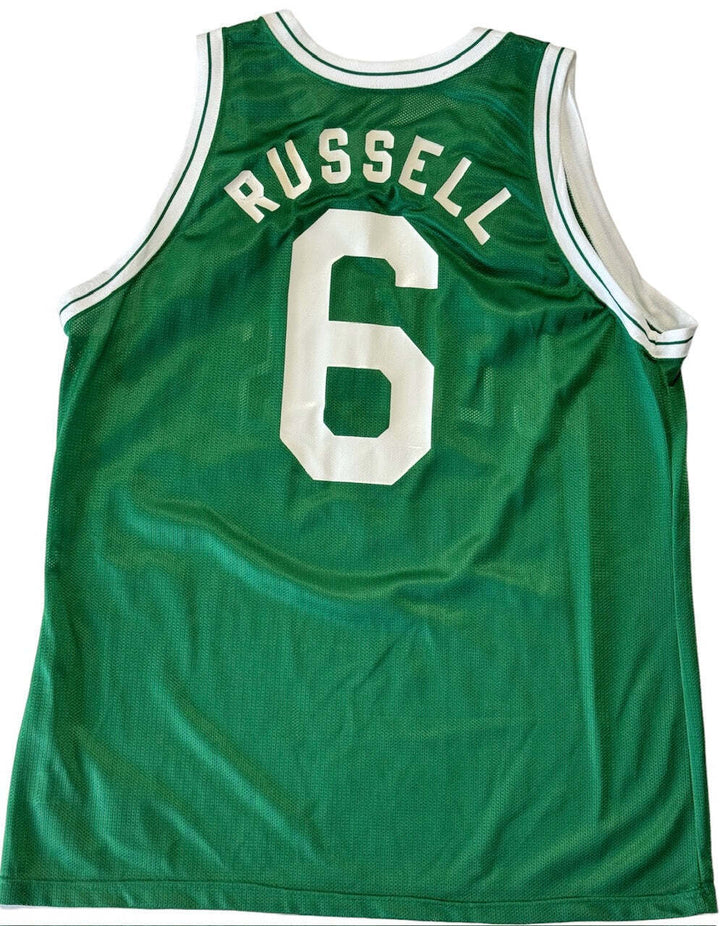 Bill Russell Autographed Green Boston Celtics Champion Jersey (JSA) Image 3