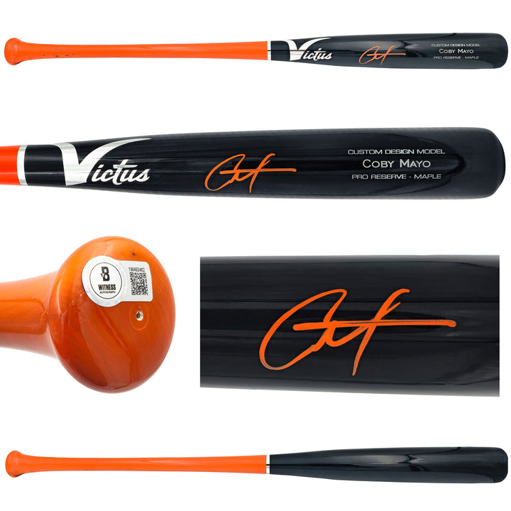 COBY MAYO AUTOGRAPHED VICTUS PLAYER MODEL BASEBALL BAT ORIOLES BECKETT 225834 Image 1