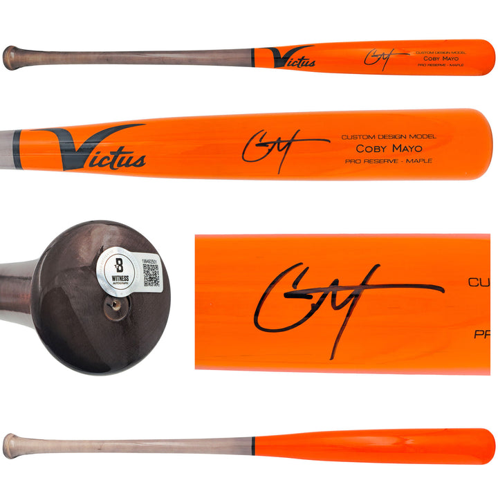 COBY MAYO AUTOGRAPHED VICTUS PLAYER MODEL BASEBALL BAT ORIOLES BECKETT 225835 Image 1