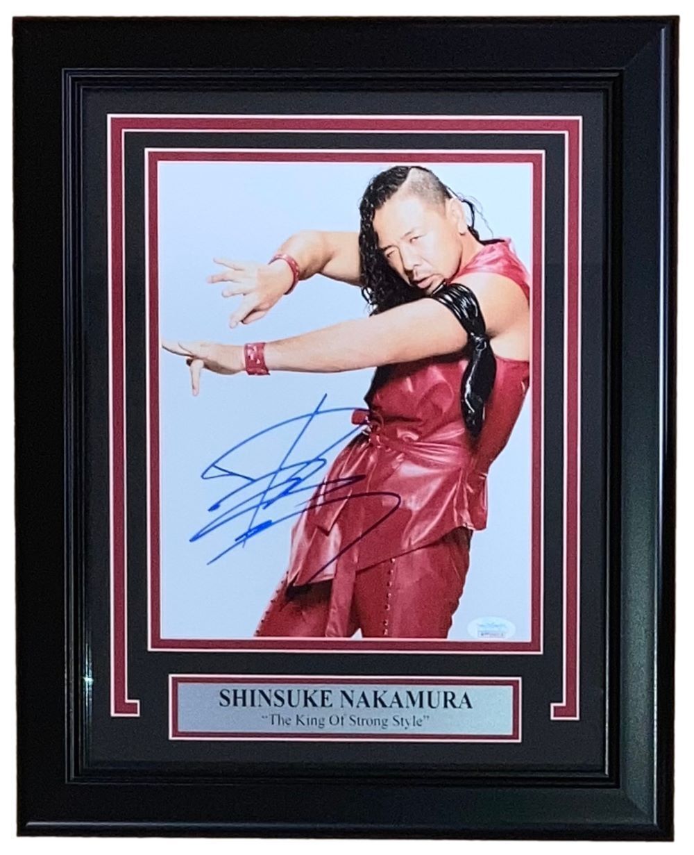 Shinsuke Nakamura Signed Framed 8x10 WWE Photo JSA Image 1