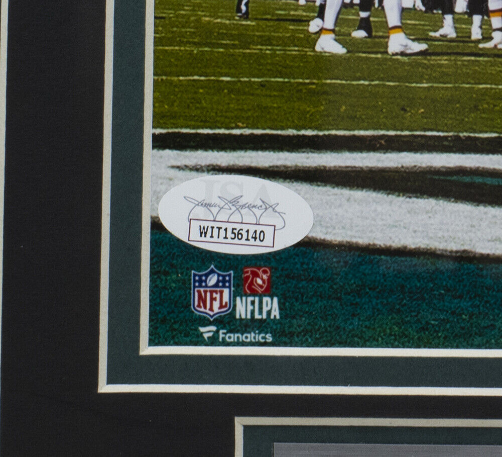 Miles Sanders Signed Framed Philadelphia Eagles 8x10 Touchdown Photo JSA ITP Image 3