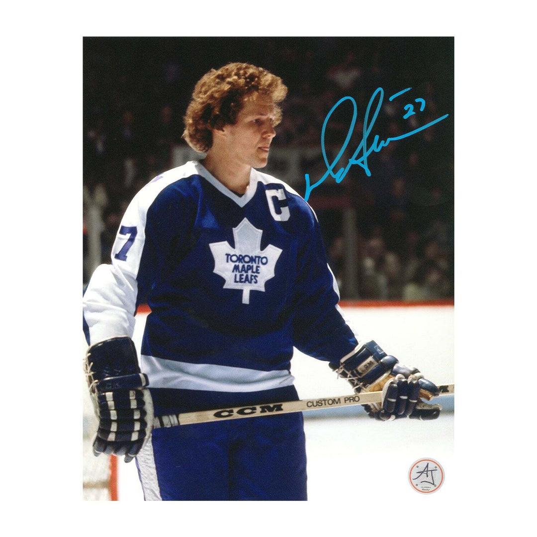 Darryl Sittler Autographed Toronto Maple Leafs Portrait 8x10 Photo Image 1