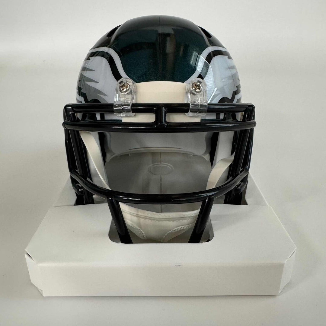 Autographed/Signed Fletcher Cox Philadelphia Eagles Mini Football Helmet COA Image 3
