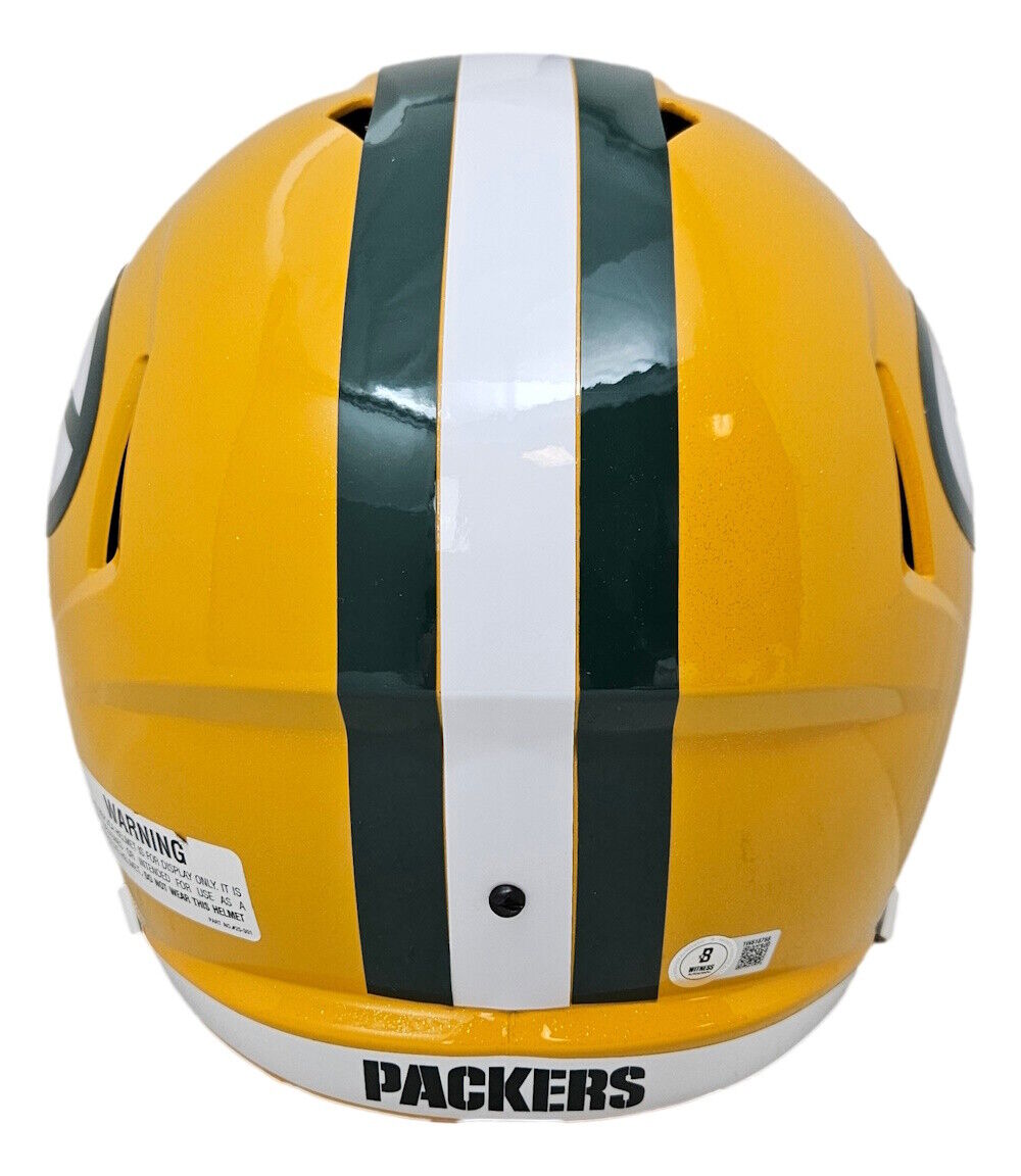 Jordan Love Signed Green Bay Packers Full Size Speed Replica Helmet BAS ITP Image 2
