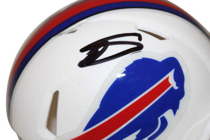 Stefon Diggs Autographed/Signed Buffalo Bills Speed Mini Helmet Beckett 37039 Image 2