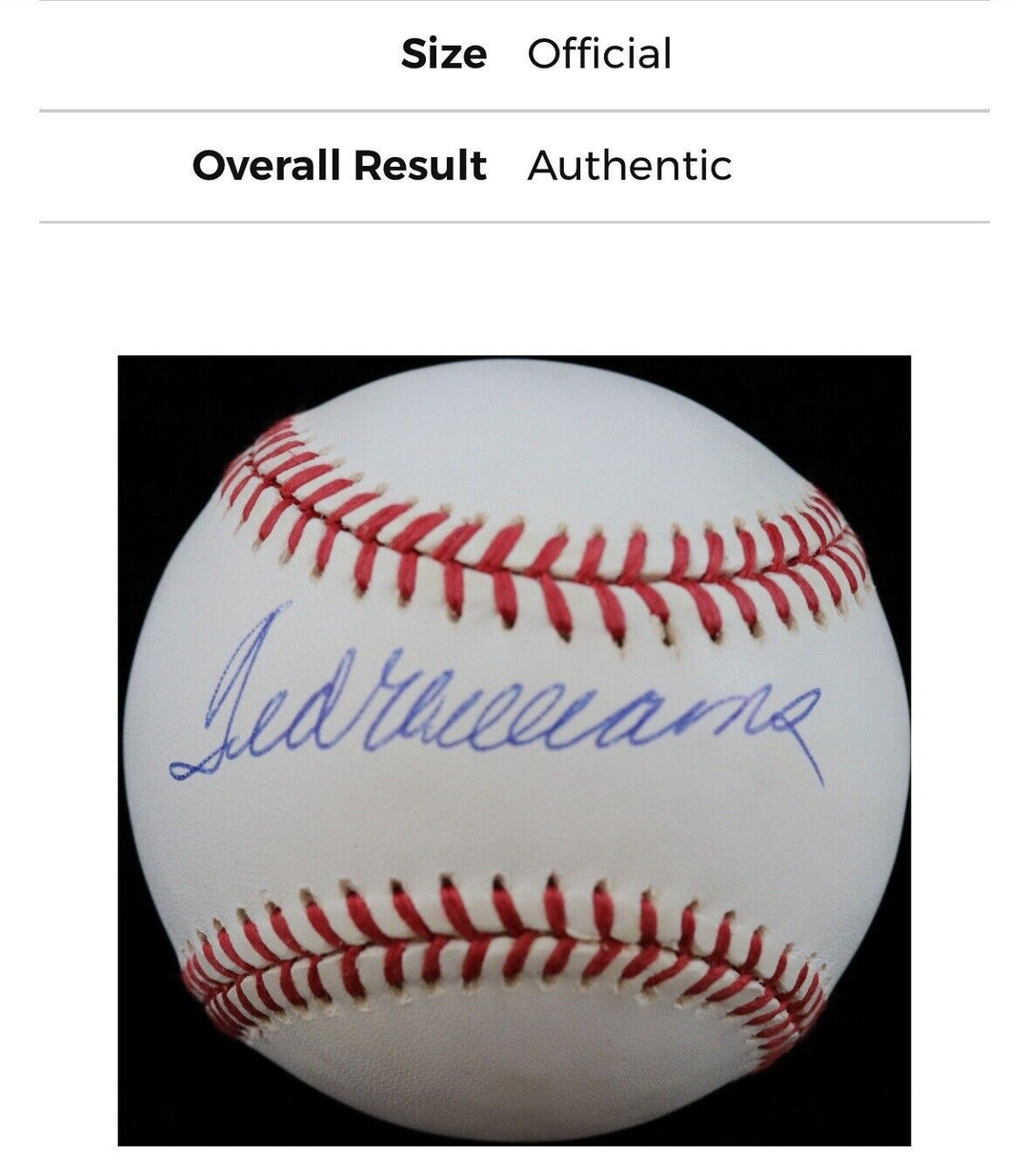 Ted Williams Red Sox Signed Official AL Baseball Clean Mint Autograph PSA LOA Image 10