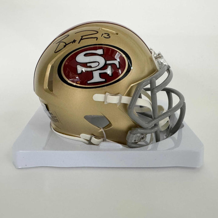 Autographed/Signed Brock Purdy San Francisco 49ers Mini Helmet Fanatics COA Image 1