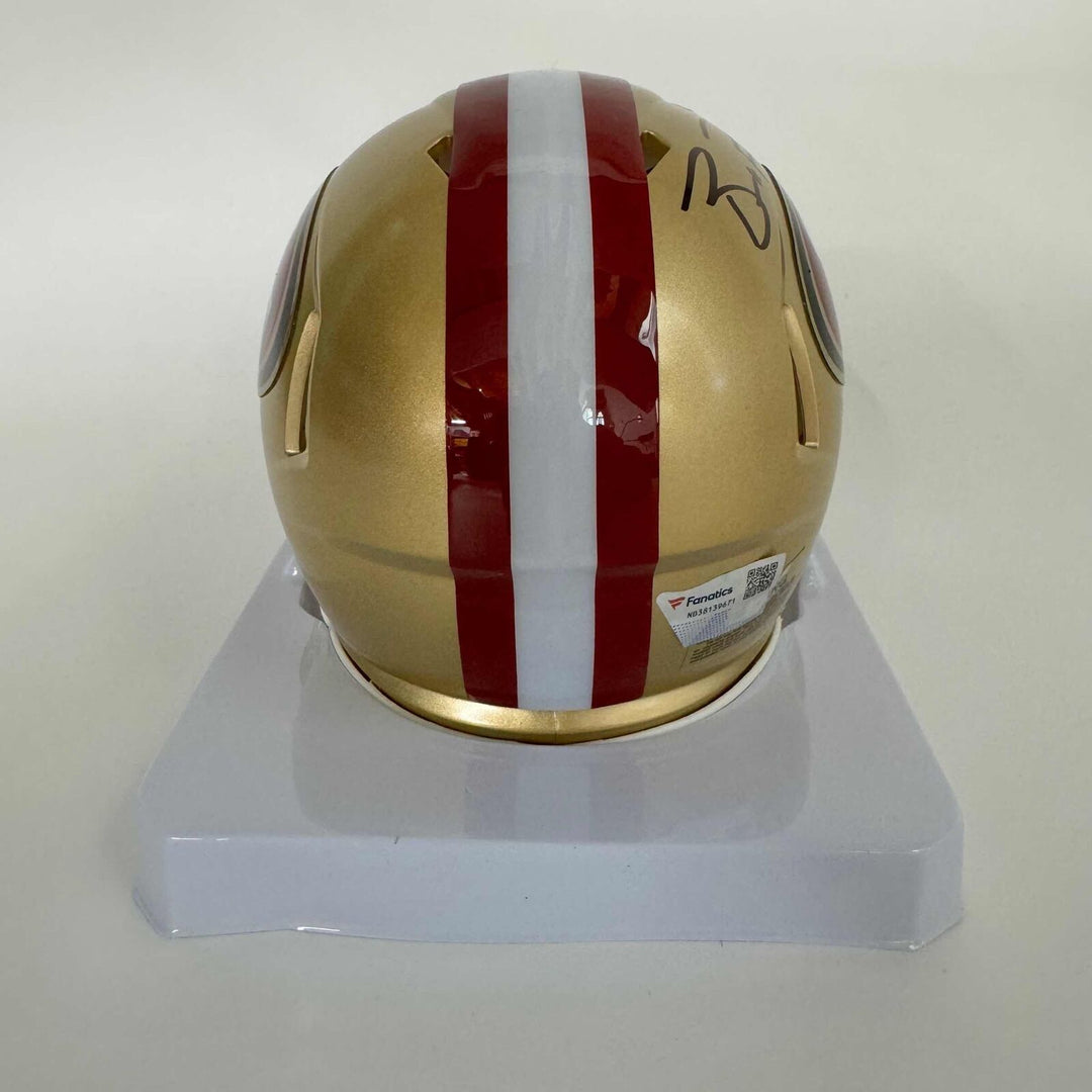 Autographed/Signed Brock Purdy San Francisco 49ers Mini Helmet Fanatics COA Image 2