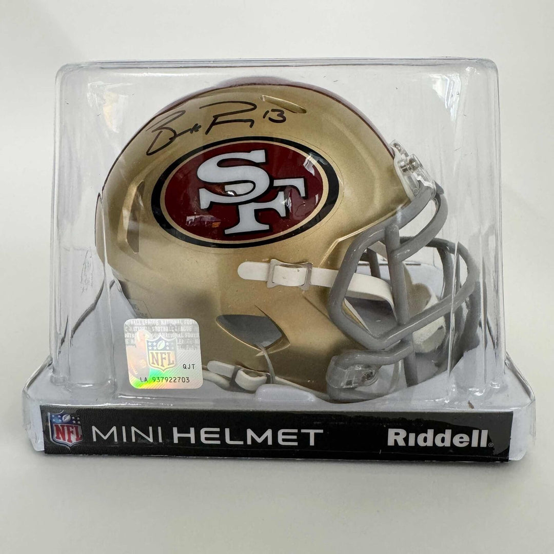 Autographed/Signed Brock Purdy San Francisco 49ers Mini Helmet Fanatics COA Image 4