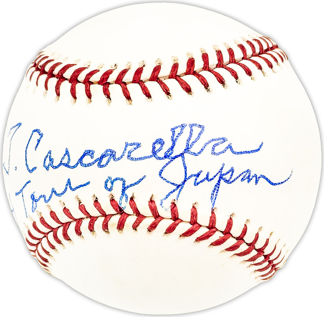 Joe Cascarella Autographed AL Baseball Red Sox 1934 Tour Japan Beckett BM25289 Image 3