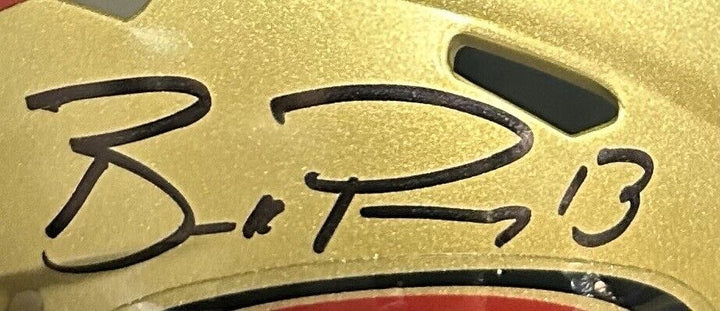 Brock Purdy Signed Riddell Speed Mini Helmet 49ers Autograph Fanatics COA Image 2