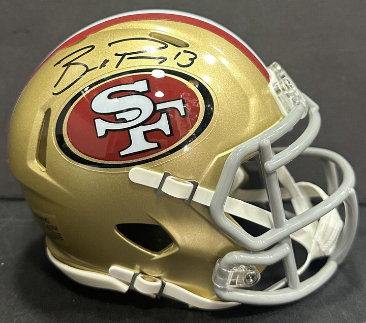 Brock Purdy Signed Riddell Speed Mini Helmet 49ers Autograph Fanatics COA Image 3