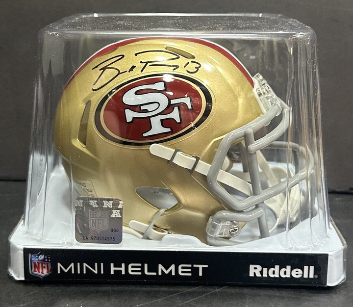 Brock Purdy Signed Riddell Speed Mini Helmet 49ers Autograph Fanatics COA Image 6