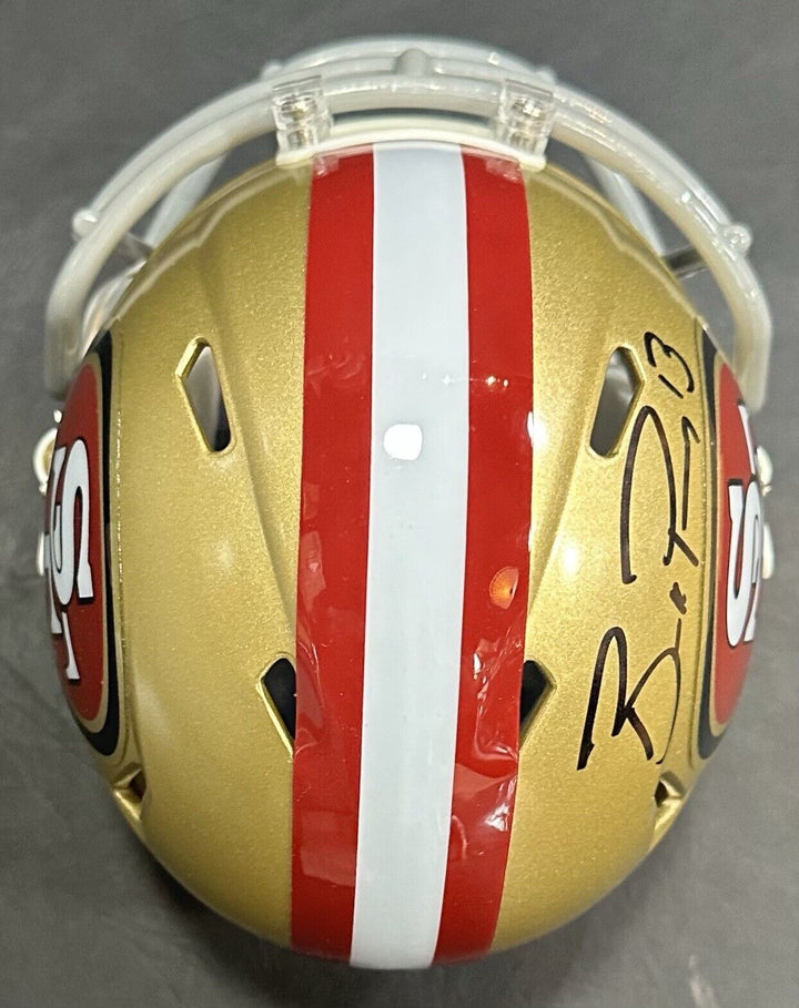 Brock Purdy Signed Riddell Speed Mini Helmet 49ers Autograph Fanatics COA Image 10
