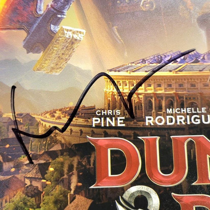 Sophia Lillis & Hugh Grant signed Dungeons & Dragons 11x17 photo  Beckett BAS Image 2