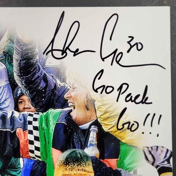 Ahman Green signed "Go Pack Go!" 11x14 Photo Packers autograph  BAS Beckett Image 2