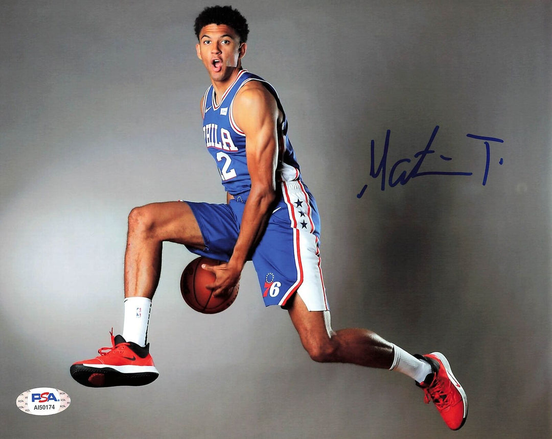 Matisse Thybulle signed 8x10 photo PSA/DNA Philadelphia 76ers Autographed Image 1