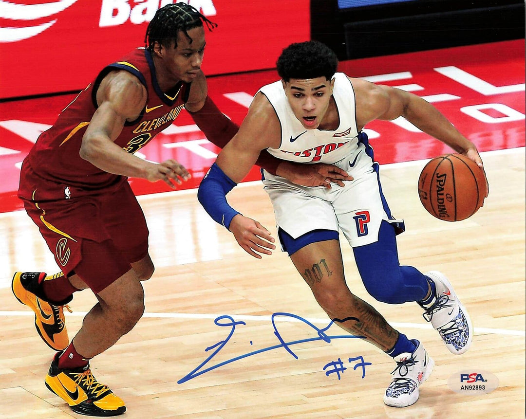 Killian Hayes signed 8x10 photo PSA/DNA Detroit Pistons Autograph Image 1
