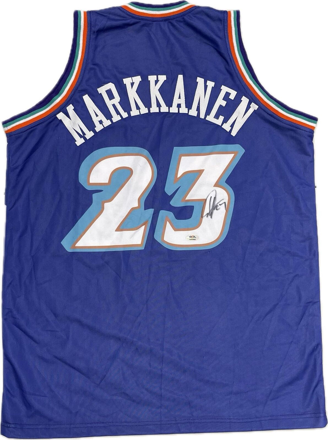 Lauri Markkanen signed jersey PSA/DNA Utah Jazz Autographed Image 1