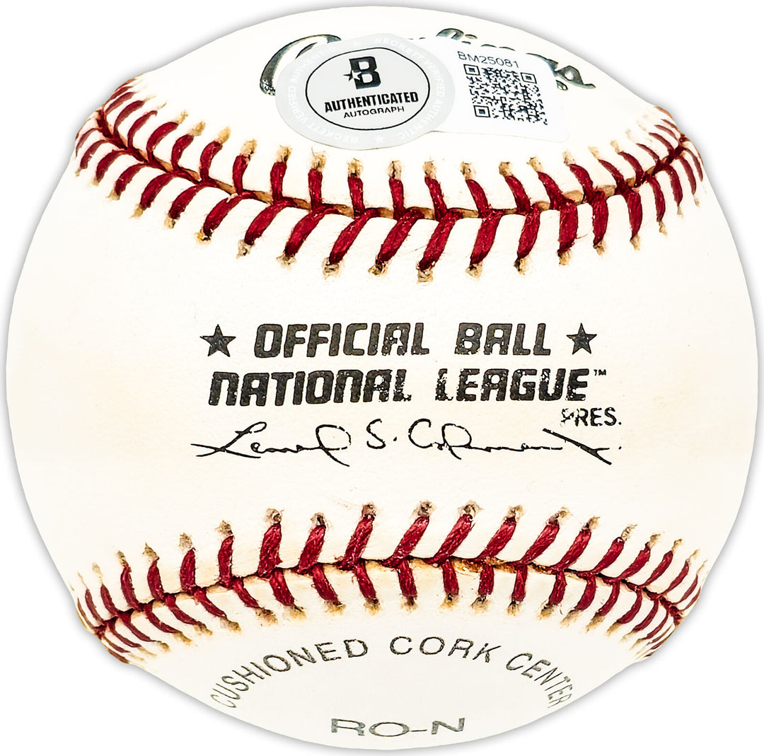 Preston Ward Autographed Signed NL Baseball Dodgers, Cubs Beckett QR #BM25081 Image 2