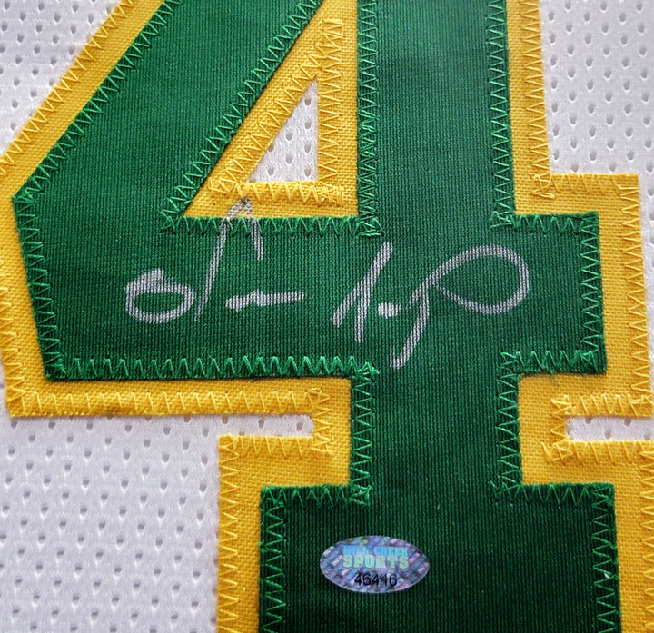 SEATTLE SUPERSONICS SHAWN KEMP AUTOGRAPHED FRAMED WHITE JERSEY MCS HOLO 206942 Image 3
