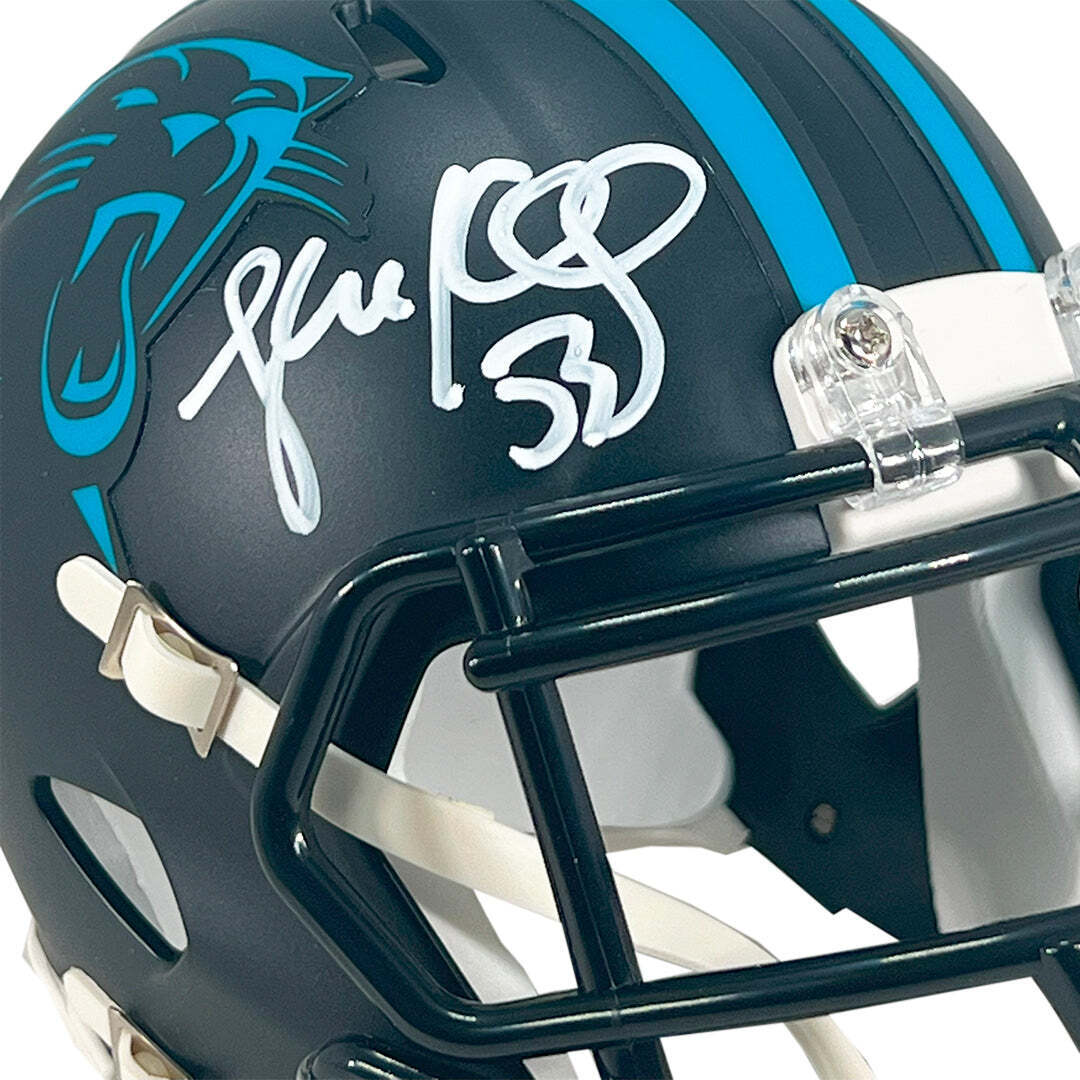 Luke Kuechly Signed Carolina Panthers Alternate 2022 Mini Football Helmet (Becke Image 2