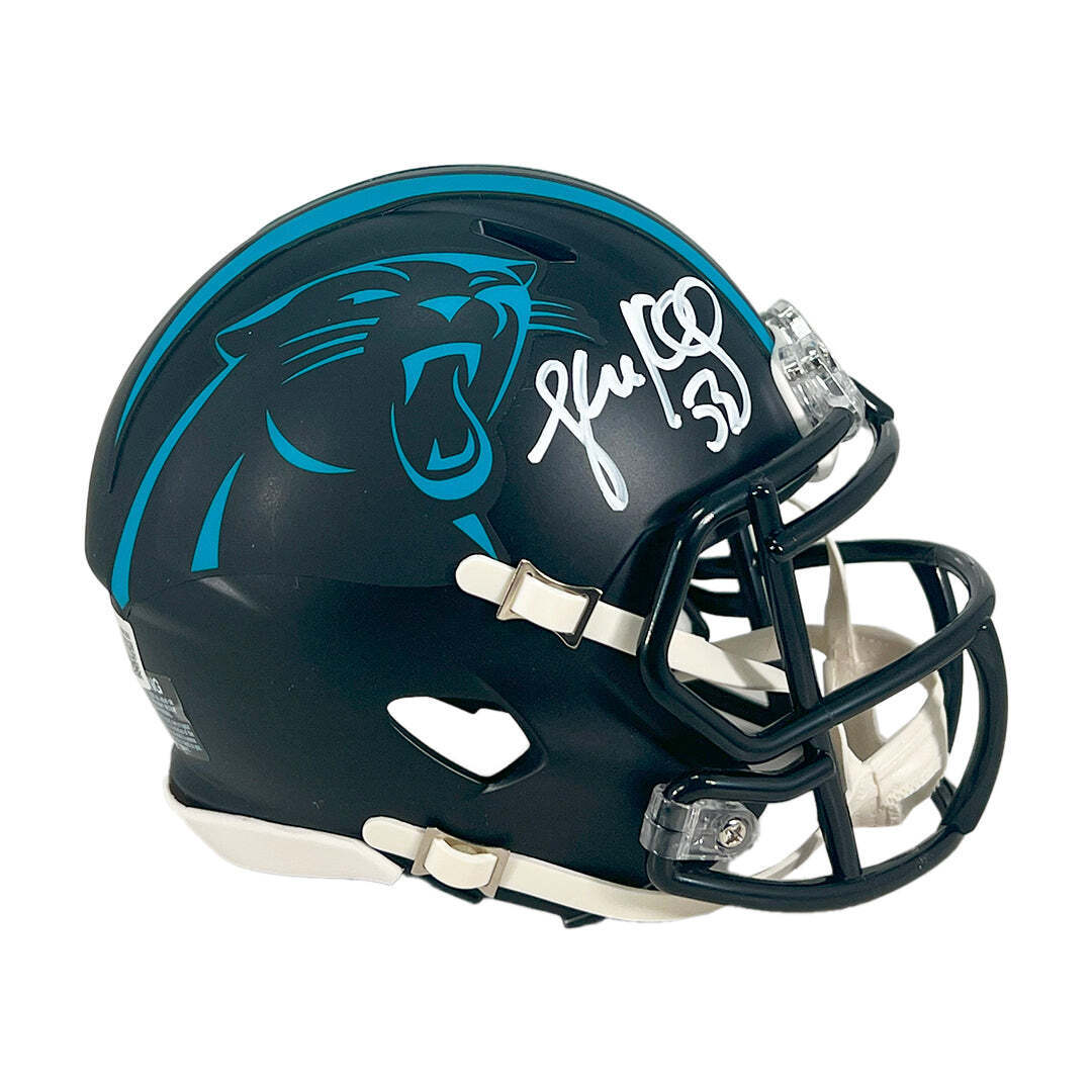 Luke Kuechly Signed Carolina Panthers Alternate 2022 Mini Football Helmet (Becke Image 3