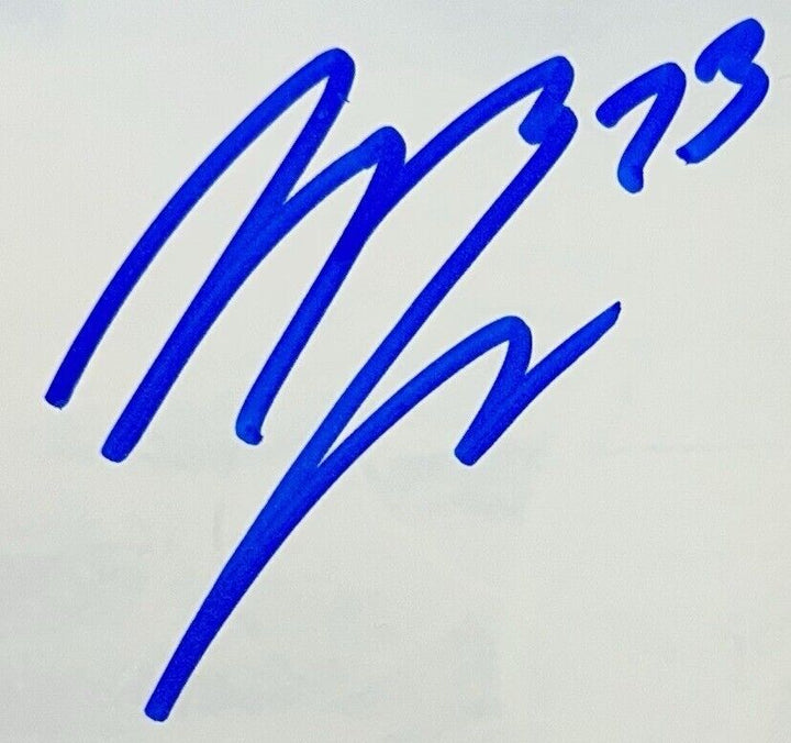 Matt Rempe Signed 8x10 Framed Photo Fight vs Islanders Rangers Autograph BAS COA Image 3