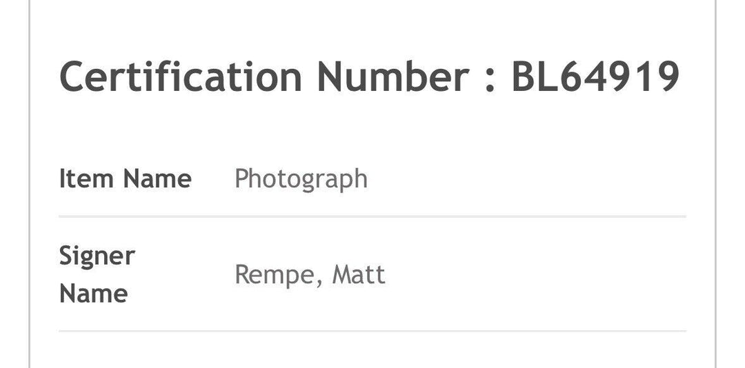 Matt Rempe Signed 8x10 Framed Photo Fight vs Islanders Rangers Autograph BAS COA Image 5