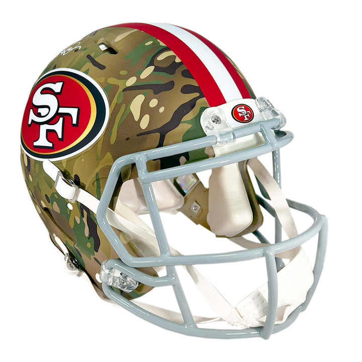 Joe Montana Signed San Francisco 49ers Camo Authentic Speed Full-Size Football H Image 3