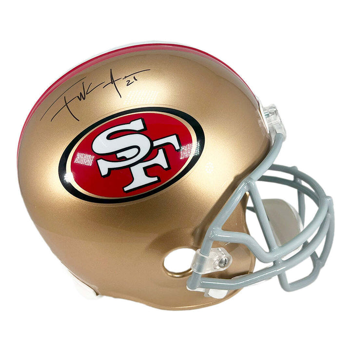 Frank Gore Signed San Francisco 49ers Full-Size Replica Football Helmet (JSA) Image 1