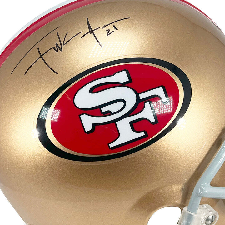 Frank Gore Signed San Francisco 49ers Full-Size Replica Football Helmet (JSA) Image 2
