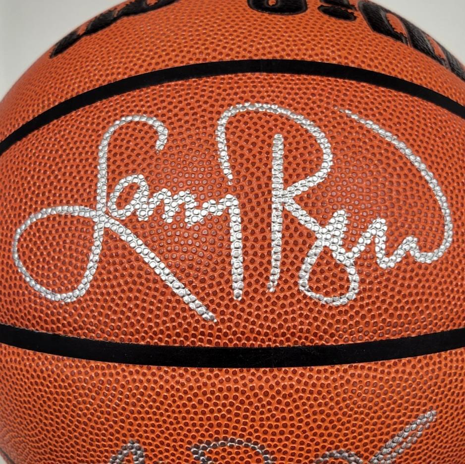 Magic Johnson & Larry Bird signed Replica Wilson Game Basketball (B) Beckett BAS Image 2