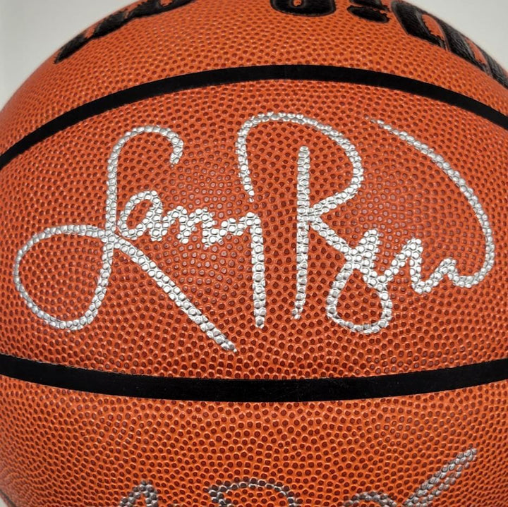 Magic Johnson & Larry Bird signed Replica Wilson Game Basketball (B) Beckett BAS Image 2