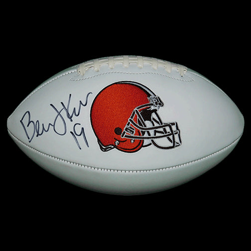 Bernie Kosar Cleveland Browns Autographed Logo Football (JSA) Image 1