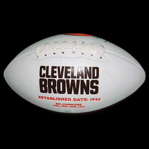 Bernie Kosar Cleveland Browns Autographed Logo Football (JSA) Image 2