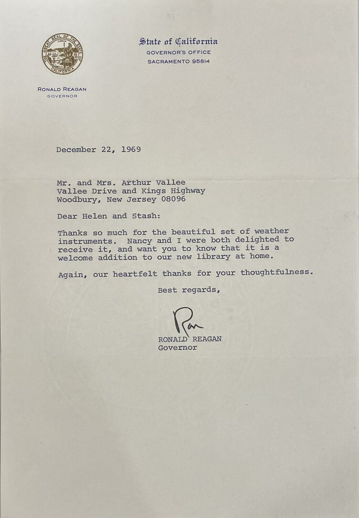 President Ronald Reagan Signed  Letter BAS AC22608 Image 1