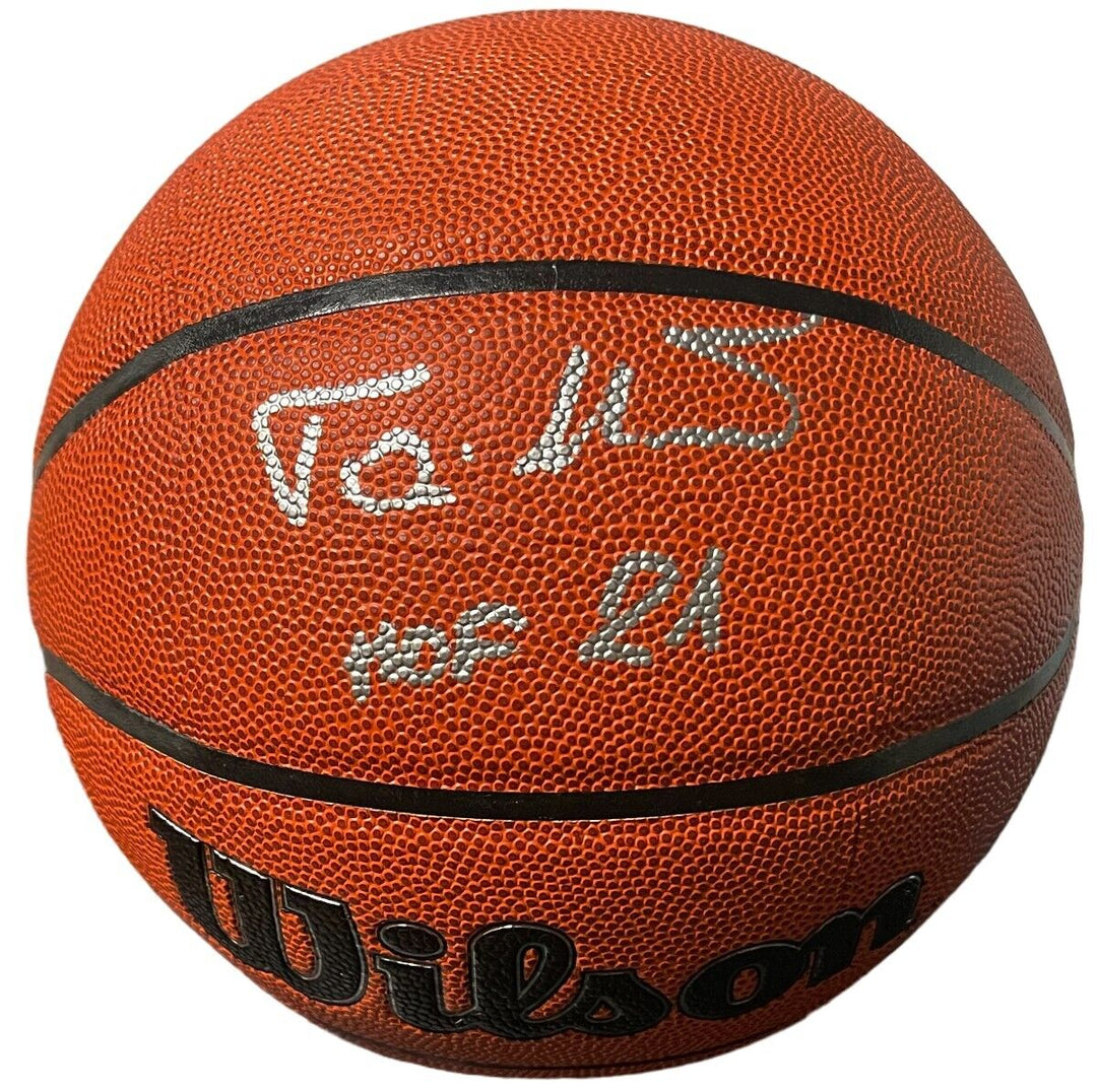 Toni Kukoc signed Wilson NBA Authentic Series I/O Basketball HOF 21- Beckett Image 1