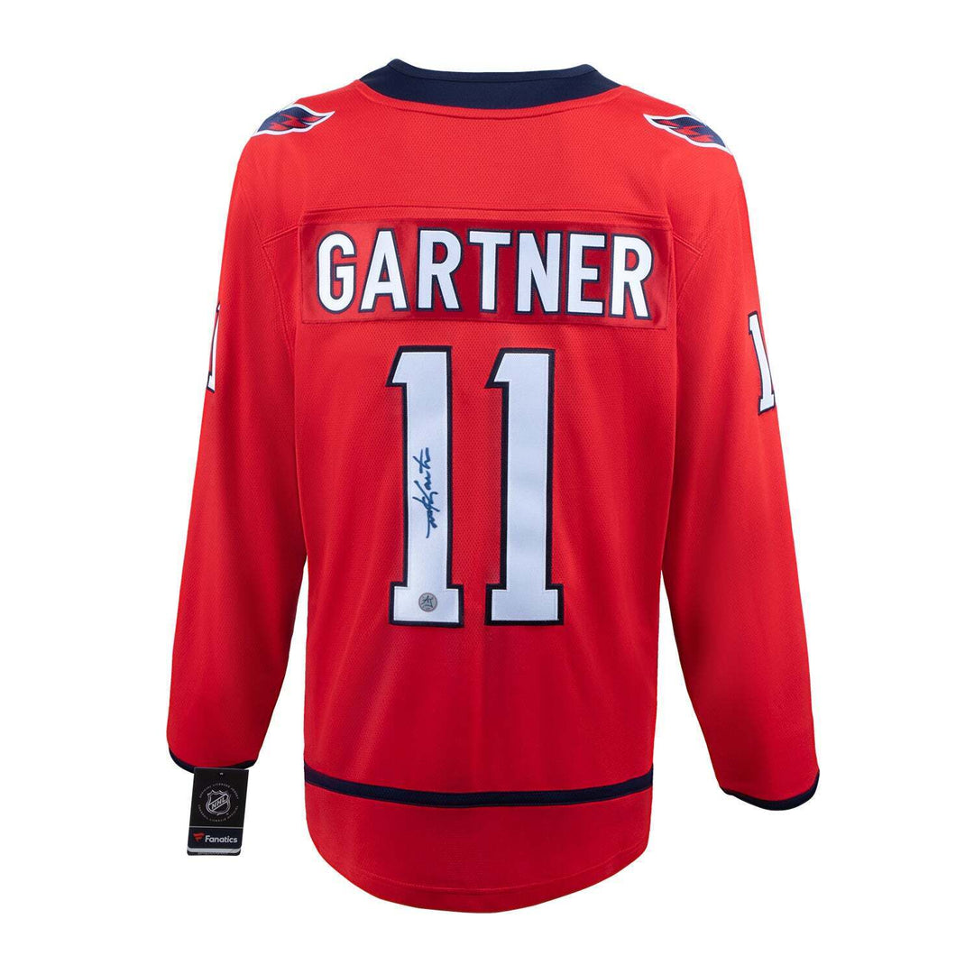 Mike Gartner Signed Washington Capitals Red Fanatics Jersey Image 1