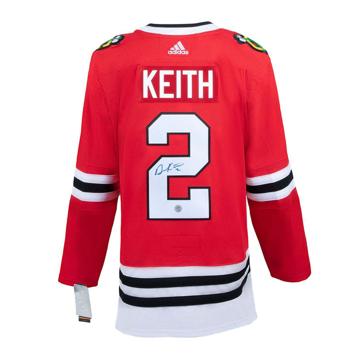 Duncan Keith Autographed Chicago Blackhawks Red adidas Jersey Image 1