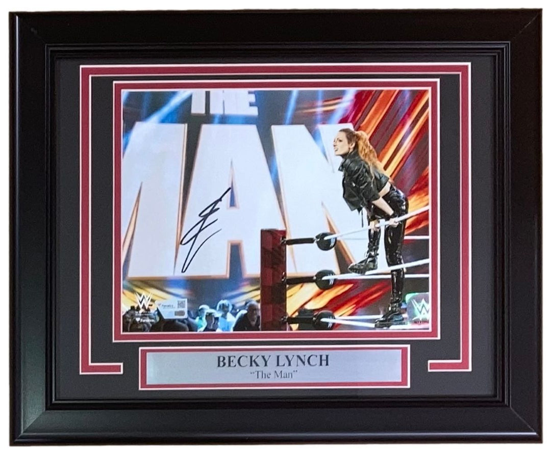 Becky Lynch Signed Framed 8x10 WWE Photo Fanatics Image 1