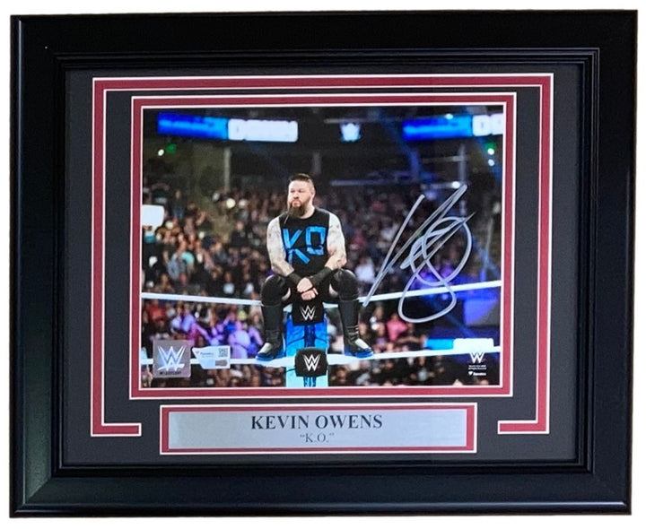 Kevin Owens Signed Framed 8x10 WWE Photo Fanatics Image 1