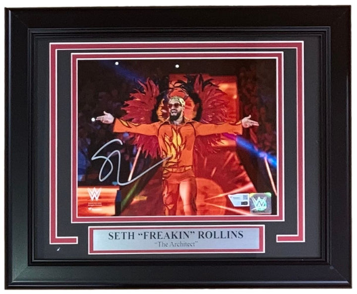 Seth Rollins Signed Framed 8x10 WWE Clash At The Castle Photo Fanatics Image 1