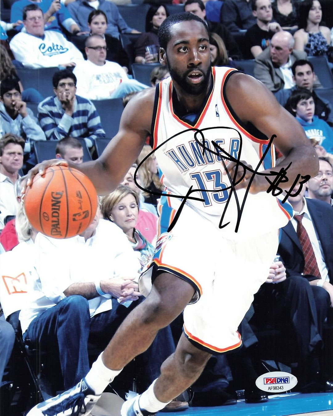 James Harden signed 8x10 photo PSA/DNA Autographed Clippers Thunder Image 1