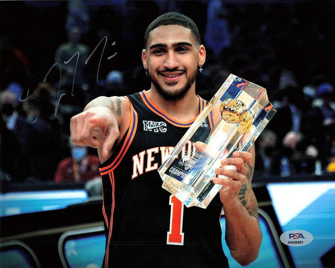 Obi Toppin signed 8x10  photo PSA/DNA  New York Knicks Autographed Image 1