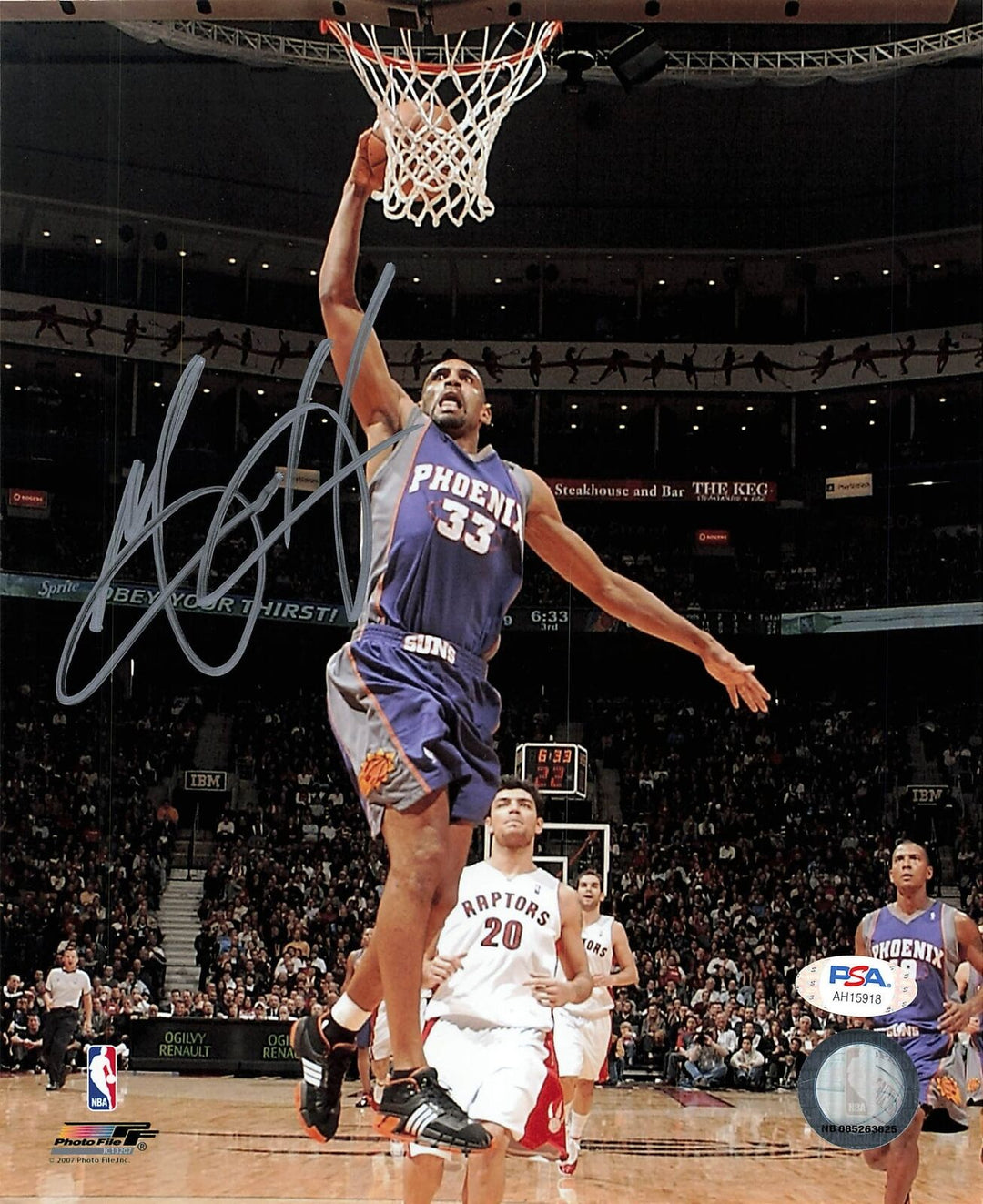 Grant Hill signed 8x10 photo PSA/DNA Autographed Suns Image 1
