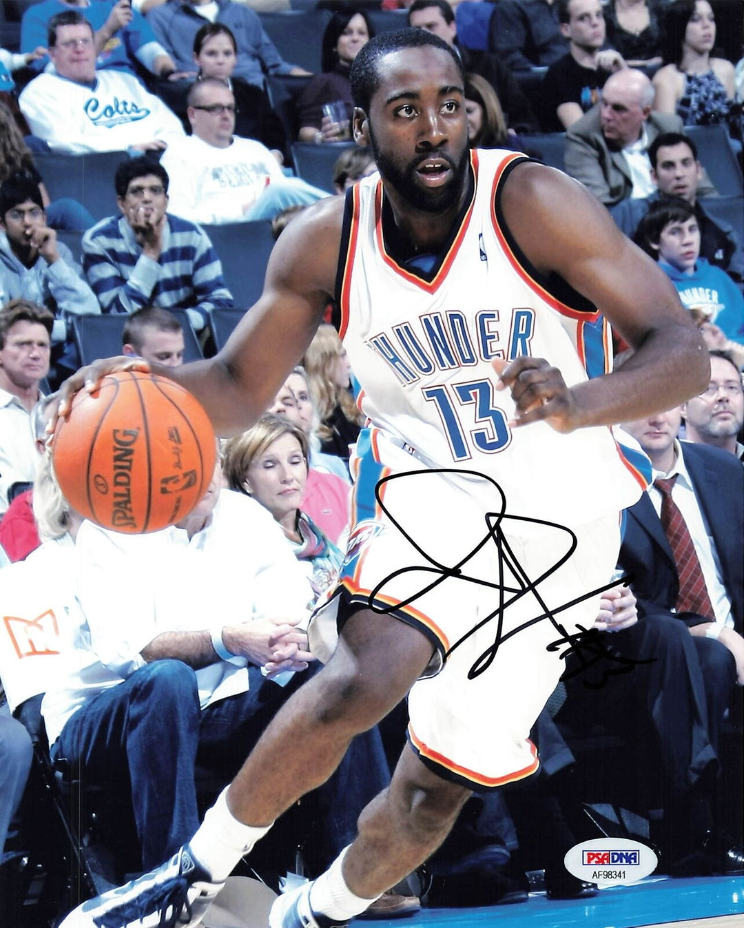 James Harden signed 8x10 photo PSA/DNA Autographed Clippers Thunder Image 1