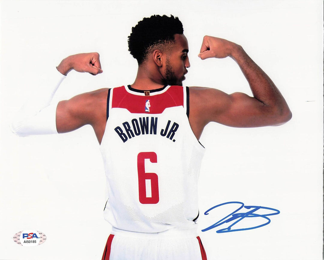 Troy Brown Jr signed 8x10 photo PSA/DNA Washington Wizards Autographed Image 1