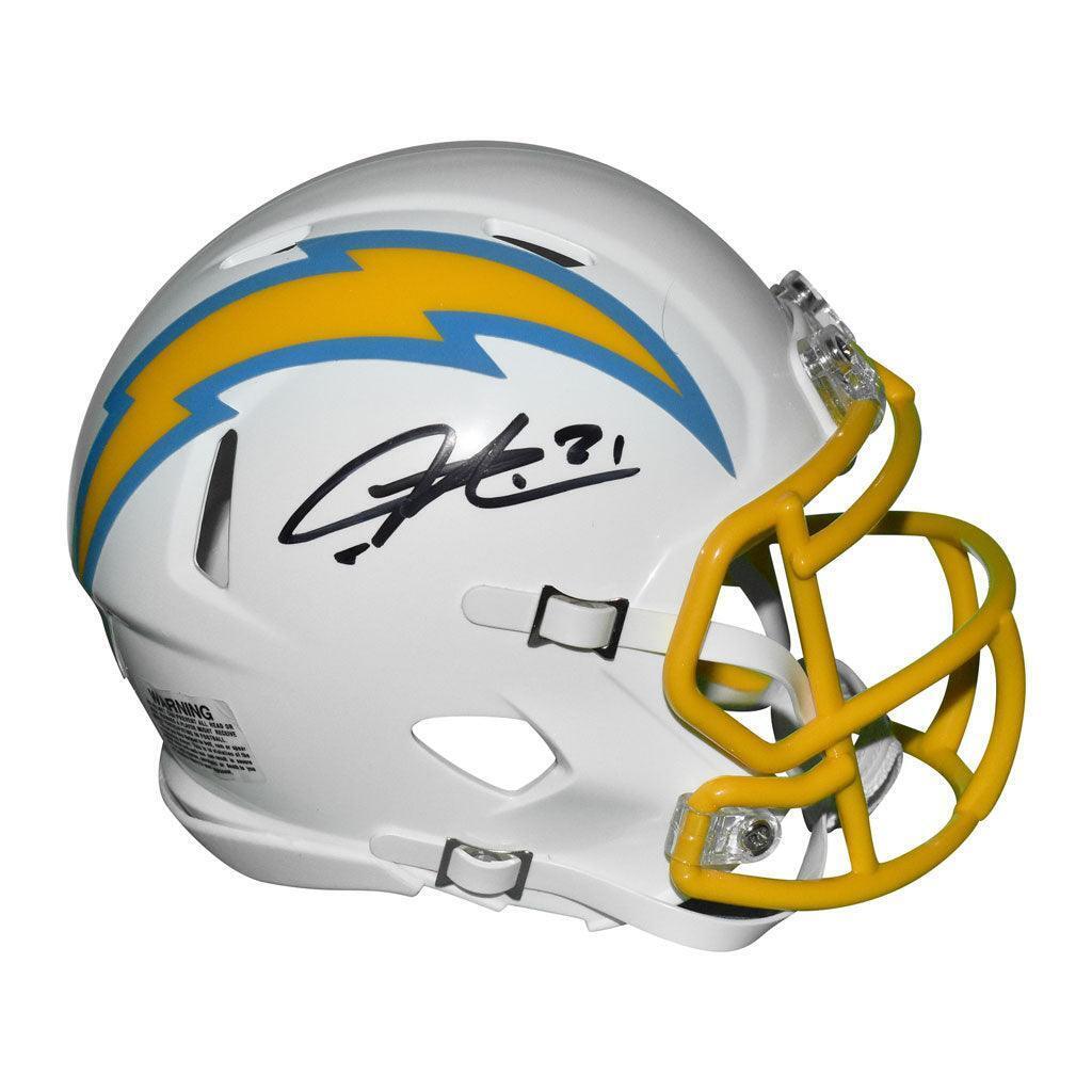 LaDainian Tomlinson Signed San Diego Chargers Speed Mini Replica White Football Image 1
