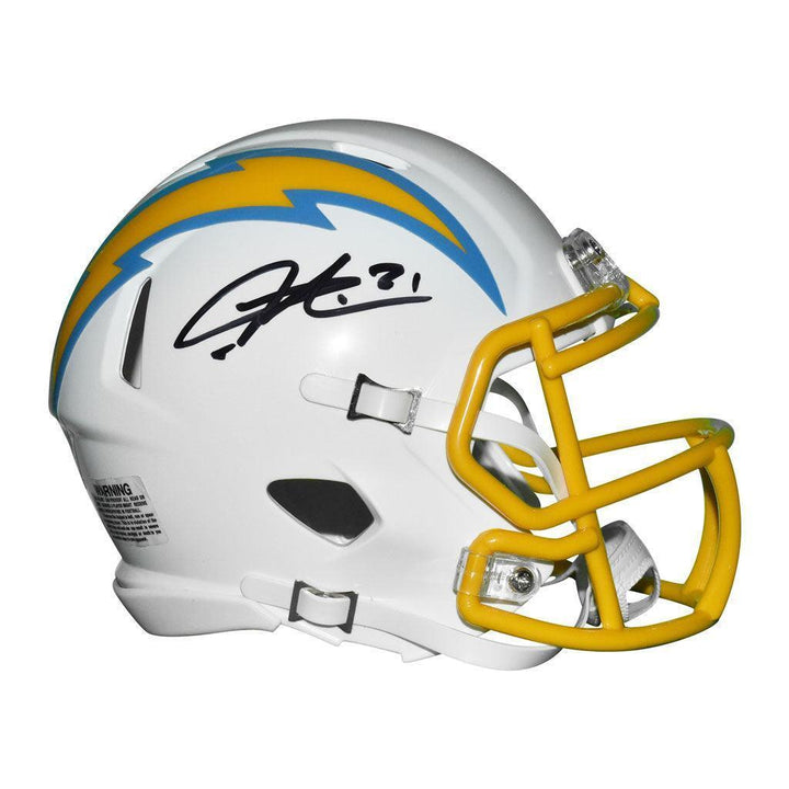 LaDainian Tomlinson Signed San Diego Chargers Speed Mini Replica White Football Image 4